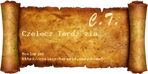 Czelecz Terézia névjegykártya