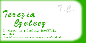 terezia czelecz business card